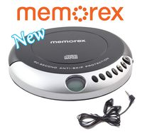 Memorex MD6461 Personal Portable CD Player with 60 Seconds Anti-Skip Protection with Stereo Earbuds, Black/Gray