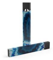 Summer Skin-kit for The Pax JUUL (JuulLabs) Vaping Device (Skin Only) - Vivid Blue Agate Crystal