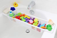 Bath Toy Organizer & Bathtub Storage Basket