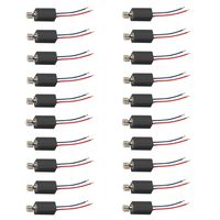 Luckkyme Micro Vibration Motor DC 3V 3500RPM Arbitrary Direction Motor Drives for Cell Phone and Pagers (Black)