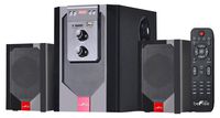 beFree Sound 2.1 Channel Surround Sound Bluetooth Speaker System, Red