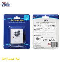 EZSound Box - Light Sensor Activated for Musical Boxes, Hobbies, Personalized Items, Model Makers, etc - 200 seconds - Rerecordable thru Audio Port