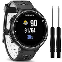 QGHXO Soft Silicone Replacement Watch Band for Garmin Forerunner 235/220/230/620/630/735 Smart Watch (No Tracker, Replacement Bands Only)