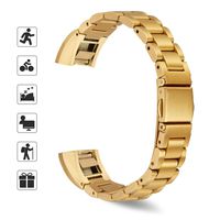 TOMALL Metal Bands Compatible for Fitbit Alta and Alta HR,Stainless Steel Metal Mesh Replacement Wristband for Women Men (Gold)