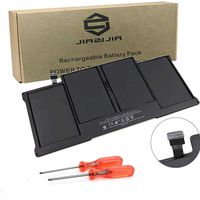 JIAZIJIA A1496 Laptop Battery Replacement for MacBook Air 13 inch A1369 Late-2010 Mid-2011 A1466 Mid-2012 Mid-2013 Early-2014 Version Series Notebook A1405 A1377 Black 7.6V 54.4Wh 7150mAh