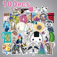 100 Pack Stickers for Water Bottles,Cute,Waterproof,Aesthetic,Phone,Laptop,Trendy Travel Stickers for Teens Girls,DIY Party Supplie Patches Decal