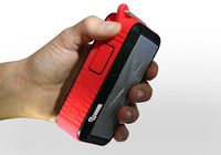 Touch of ECO Solar/Battery Powered 2x3W Bluetooth Speaker Splashproof Portable Wireless MP3 Player with Built-in Micphone, FM Radio/MicroSD Card (Red)