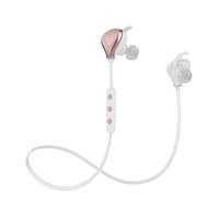 Bluetooth Headphones, Wireless Sports Running Headphones Lightweight Stereo Noise Cancelling Sweatproof w/Mic Earbuds Cordless Earphones in Ear Headsets for Gym Workout Compatible with iPhone (Rose)