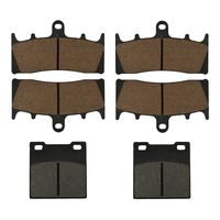 AHL Front & Rear Brake Pads Set for Suzuki GSX1300 R Hayabusa 1999-2007 (Semi-metallic)