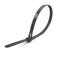 HOTUN 100 Pcs Reusable Releasable Adjustable Nylon Cable Zip Ties(8 Inch,Black)