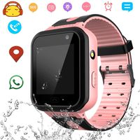 Kids Smart Watch GPS LBS Tracker Child Watch Phone Digital Wrist Watch SOS Alarm Clock Camera Flashlight Phone Watch for Children Age 3-12 Boys Girls with iOS/Android