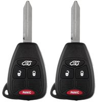 ECCPP Replacement fit for Keyless Entry Remote Key Fob Case fits for Chrysler Pacifica Sebring 200/ Dodge Nitro Avenger Caliber/Jeep Liberty Patriot Compass Wrangler OHT692714A M3N5WY72XX (2)