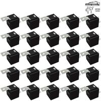 25 Pack 40/30 AMP 5 Pin SPDT 12 V DC Bosch Style Relay Switch for Electrical Automotive Truck Marine Boat (No Relay Socket and Wiring Harness)