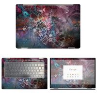 Decalrus - Protective Decal Floral Skin Sticker for HP ChomeBook 14-DA0011DX (14" Screen) case Cover wrap HPchrmbk14_DA0011DX-10