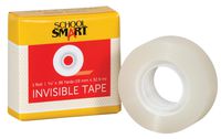 School Smart Invisible Tape, 0.75 Inch x 36 Yards, Clear, Pack of 12