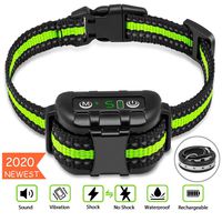 Bark Collar No Bark Collar Rechargeable Anti bark Collar with Adjustable Sensitivity and Intensity Beep Vibration and No Harm Shock Bark Collar for Small Medium Large Dogs