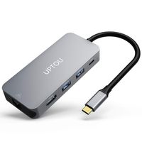 USB C Hub,8-in-1 Type C Hub with 4K USB C to HDMI,3 USB3.0 Ports,USB-C Power Delivery,1Gbps Ethernet,SD/TF Card Reader for MacBook Pro 2018/2017/2016,Chromebook and More Type-C Devices