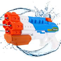Auney Water Guns Squirt Guns 4 Nozzles High Capacity 1200CC Water Blaster 32 FT Water Toys for Kids Toy Guns Water Shooter for Summer Swimming Pool Beach Party Favors