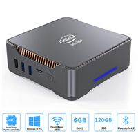 Mini PC, Intel Celeron J3455 Processor(up to 2.3GHz) Windows 10 Pro(64-bit) Mini Desktop Computer with HDMI/VGA Port,6GB DDR3/120GB SSD,Gigabit Ethernet,Dual Band Wi-Fi,Bluetooth 4.2,4K HD