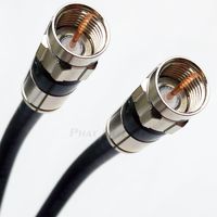 10ft DIRECT BURIAL UNDERGROUND RG6 COAXIAL CABLE 18AWG 75 Ohm GEL BRAIDED ANTI MOISTURE & CONDENSATION ANTI-CORROSION CONNECTORS UL ETL CUT TO ORDER ASSEMBLED IN USA by PHAT SATELLITE INTL