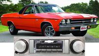 Custom Autosound Stereo compatible with 1965 Chevrolet Chevelle, El Camino, Malibu, USA-630 II High Power 300 watt AM FM Car Stereo/Radio with auxiliary input