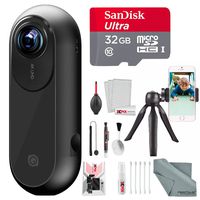 Insta360 ONE Action Camera for iOS with 32 GB + Stable Cell Phone Tripod + Xpix Deluxe Cleaning Kit