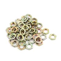 uxcell M7 Thread Dia 304 Stainless Steel Metric Hex Nut Screw Cap Fastener 50pcs