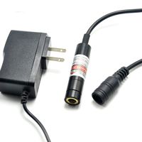 JINGLUYAO 650-5 Red Focusable Laser LINE Diode Module w/ 5V Adapter 12x55mm