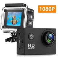 Matego Underwater Photography 1080P Sport DV Camera Waterproof 30m Action Cam 170Degree Ultra Wide Angle Outdoor Sport Camcorder For Water Sport Motorcycle Diving Camera Support Time Lapse HDMI Output