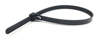 HOTUN 100 Pcs Reusable Releasable Adjustable Nylon Cable Zip Ties(12 Inch,Black)