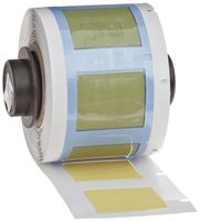 Brady PSPT-500-1-YL TLS 2200 and TLS PC Link 1.015" Width x 0.851" Height, B-342 Heat-Shrink Polyolefin, Matte Finish Yellow PermaSleeve Wire Marker Sleeves (100 per Roll)