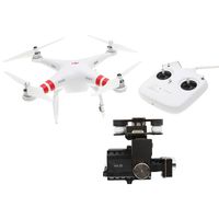 DJI Phantom 2 Quadcopter V2.0 Bundle, 3-Axis Zenmuse H4-3D Gimbal for GoPro Hero 4 Black (White)