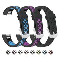 Mosstek Bands Compatible with Fitbit Alta/Alta HR/Fitbit Ace, 3 Pack Soft Sport Wristbands Breathable Silicone Replacement Bands Compatible with Fitbit Alta/Alta HR/Fitbit Ace Men Women