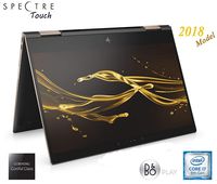 HP Spectre Touch x360 13t-ae00 Ash/Gold Convertible 8th Gen Quad Core Intel i7 up to 4.0GHz 8GB 256GB SSD 13.3inch FHD Gorilla Glass (Renewed)