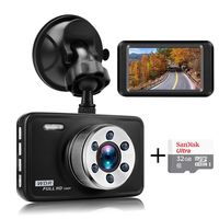Senwow Car Dash Cam with 32GB Card, 1080P Full HD Dashboard Camera Recorder 3" LCD 140° Wide Angle On Dash Video Metal Shell Driving DVR with G-Sensor, Loop Recording, Night Vision, Parking Monitor
