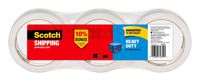 Scotch Heavy Duty Shipping Packaging Tape, 3 Rolls, 1.88" x 54.6 Yards, 3" Core, Great for Packing, Shipping & Moving, Clear (3850-3)