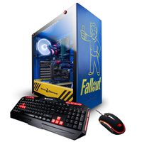 iBUYPOWER Fallout Pro Limited Edition Gaming PC Computer Desktop(Intel i7 8700K 3.7GHz, NVIDIA GeForce RTX 2080 8GB, 16GB DDR4-2666 RAM, 1TB SSD, WiFi Included, Liquid Cooled, Win 10 Home) Blue
