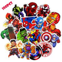 Laptop Stickers for Kids(100pcs),Superheros Stickers for Water Bottles,Vinyl Stickers for Laptop Skateboard Luggage Decal Graffiti Patches Stickers in Bulk