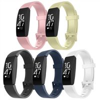 Recoppa Compatible with Fitbit Inspire HR Bands, Adjustable Sports Soft Replacement Wristbands Compatible with Fitbit Inspire/Inspire HR/Ace2 for Women Men Small Large