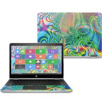Mightyskins Skin Compatible with Hp Pavilion X360 14" (2017) - Psychedelic | Protective, Durable, and Unique Vinyl Decal Wrap Cover | Easy to Apply, Remove, and Change Styles | Made in The USA