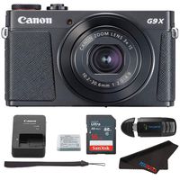 Canon G9x Mark II Digital Camera Bundle (Black) + Canon PowerShot G9 x Mark II Basic Accessory Kit - Including Pixibytes Exclusive Kit