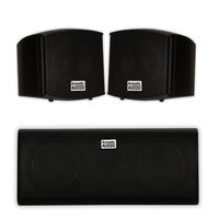 Acoustic Audio AA321B and AA35CB Indoor Speakers Home Theater 3 Speaker Set