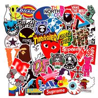 Brand Stickers 100PCS for Water Bottles,Fashion Cool Aesthetic Hypebeast Stickers,Laptops Sticker,Waterproof Vinyl Decal Sticker for Phone, Computer,Cars, Bicycles, Mac Book, PS4, Xbox ONE (Brand)
