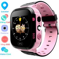 Kids Smart Watch Phone Watch for Boys Girls - Touchscreen Camera 2 Way Call Voice Chat SOS Alarm Clock Anti Lost Flashlight Game Sports Outdoor Smartwatch Bracelet Cellphone Wrist Watch (Pink)