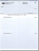 500 Computer Checks on Top - Printed - Compatible for QuickBooks - Blue Diamond