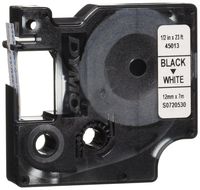 Wholesale CASE of 10 - Dymo ExecuLabel D1 Electronic Tape Cartridges-DYMO D1 Electronic Tape, 1/2"x23' Size, Black/White