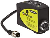Banner R58ECRGB1Q Expert Registration Mark Sensor, Parallel Sensing Image Orientation, 5-Pin Euro-Style QD Connector, 10-30 VDC Supply Voltage, Bipolar (PNP and NPN) Output, 10 mm Sensing Range