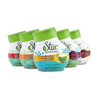 Stur - Summer Variety Pack, Natural Water Enhancer (5 Bottles, Makes 100 Flavored Waters) - Sugar Free, Zero Calories, Kosher, Liquid Drink Mix Sweetened with Stevia