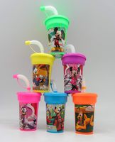 Mickey Mouse Clubhouse Minnie Mouse Stickers Birthday Sipper Cups with lids Party Favor Cups