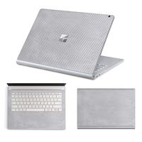 MasiBloom Full Body Protector Decal Skin Laptop Cover Sticker for 13" 13.5 inch Microsoft Surface Book 2 Core i5 Standard Configuration Version (2017 Released) (for 13.5" Book 2, Silver)
